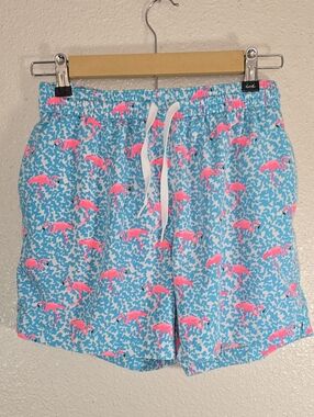 Chubbies Men's Blue Flamingo Print Swim Shorts